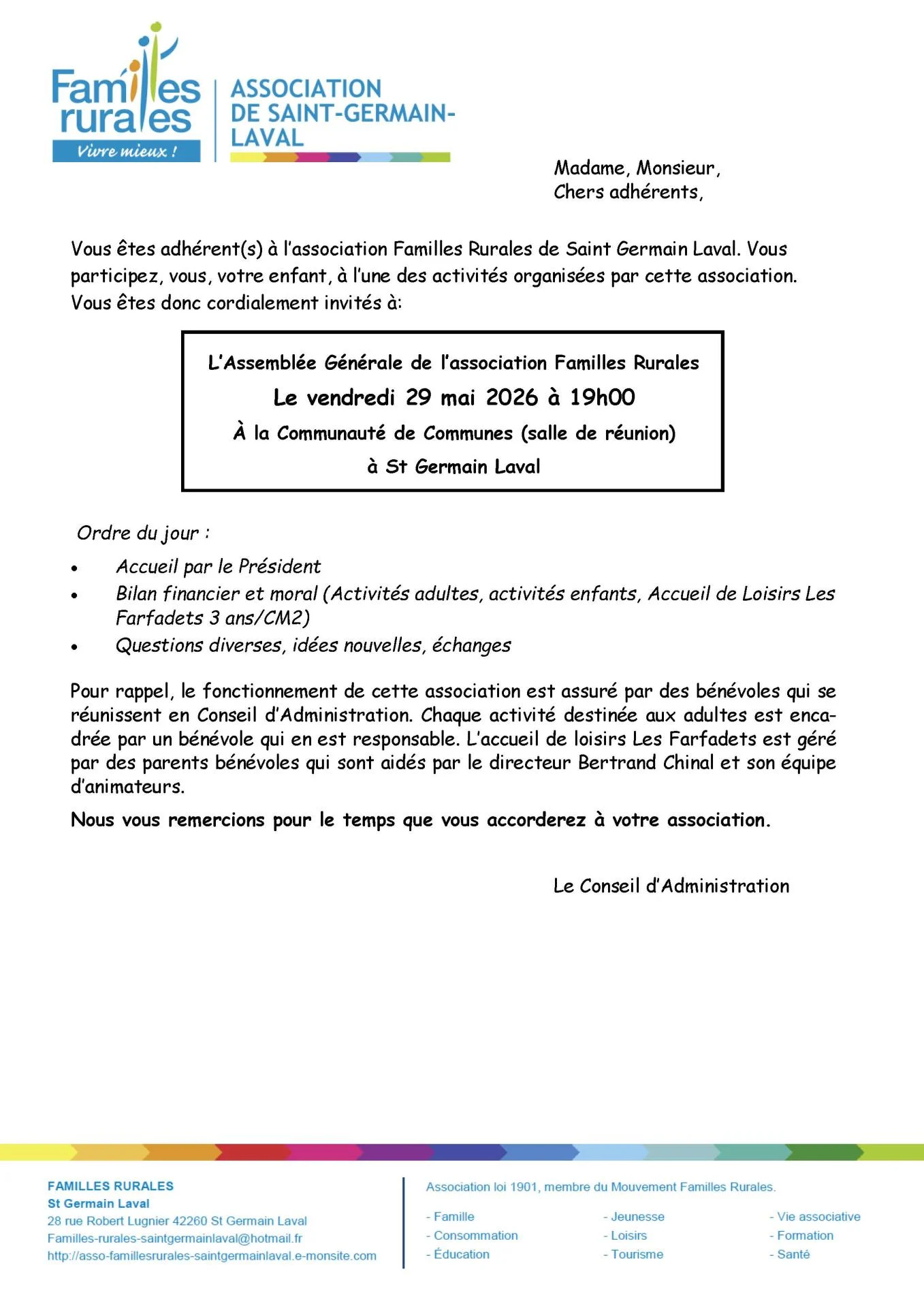Courrier ag 2026